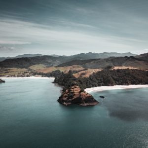 Shore on New Chums beach, New Zealand