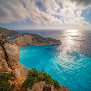 Stunning view of the cliffs in Shipwreck Cove