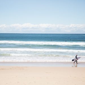 The lone surfer